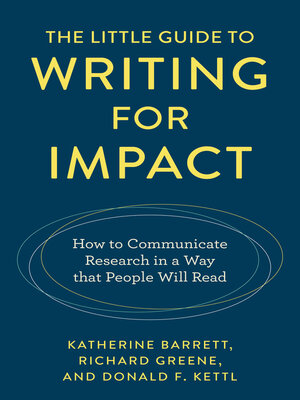 cover image of The Little Guide to Writing for Impact